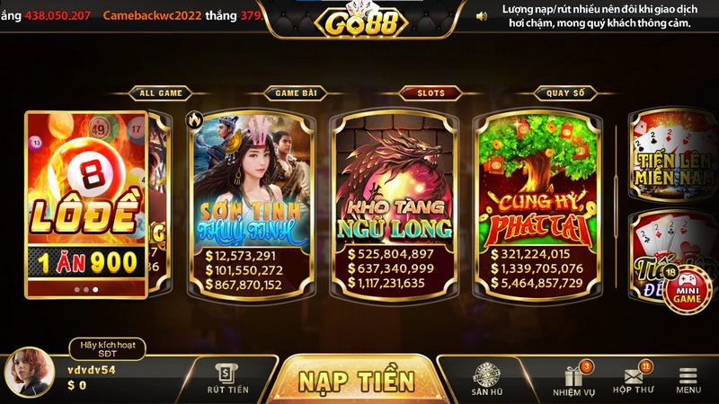 Tập trung khi giải trí cùng nổ hũ Cung Hỷ Phát Tài Go88